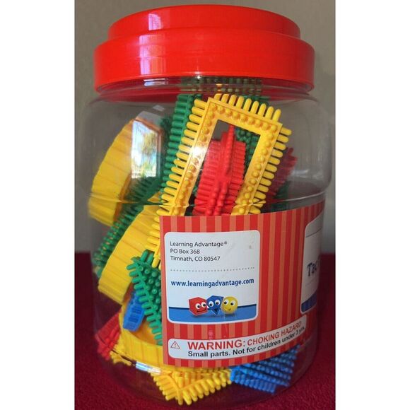 42 Learning Advantage Plastic TacTile Sensory Blocks STEM Educational Toy Set - Picture 3 of 8